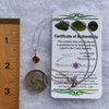 Spessartine Garnet & Moldavite Necklace Sterling #3547-Moldavite Life