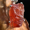 Spessartine Garnet & Moldavite Necklace Sterling #3551-Moldavite Life