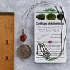 Spessartine Garnet & Moldavite Necklace Sterling #3558-Moldavite Life