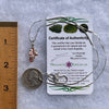 Spessartine Garnet & Moldavite Necklace Sterling #3559-Moldavite Life