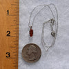 Spessartine Garnet Pendant Necklace Sterling Silver #3512-Moldavite Life