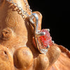 Spessartine Garnet Pendant Necklace Sterling Silver #3516-Moldavite Life