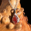 Spessartine Garnet Pendant Necklace Sterling Silver #3519-Moldavite Life