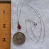 Spessartine Garnet Pendant Necklace Sterling Silver #3520-Moldavite Life