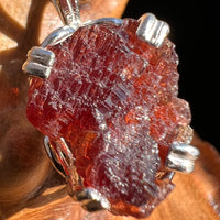 Spessartine Garnet Pendant Sterling Silver #3526-Moldavite Life