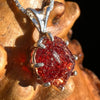 Spessartine Garnet Pendant Sterling Silver #3527-Moldavite Life
