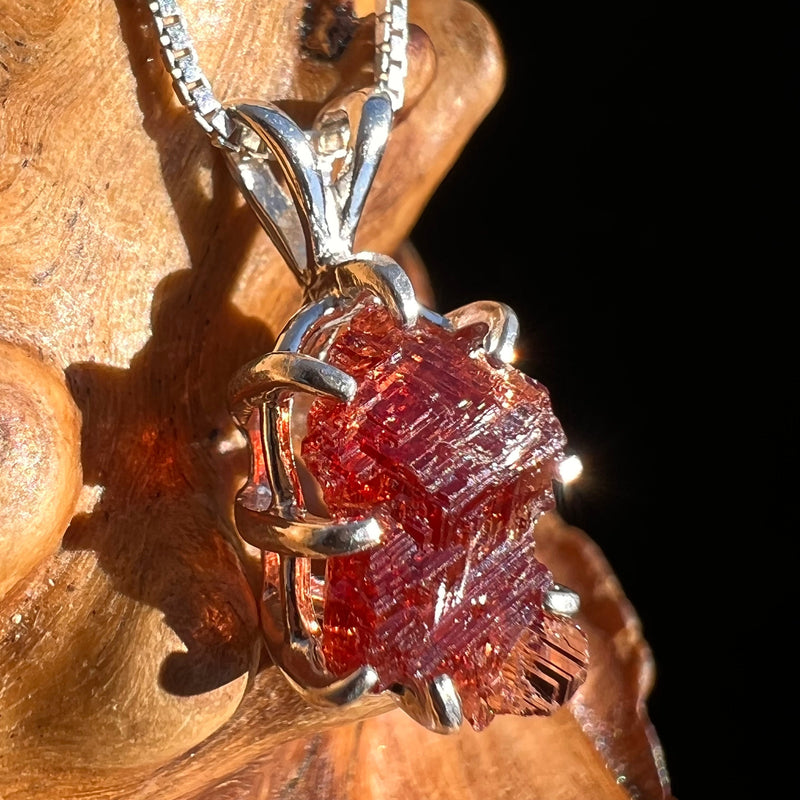 Spessartine Garnet Pendant Sterling Silver #3533-Moldavite Life