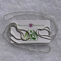Sterling Silver Rope Chain Necklace-Moldavite Life