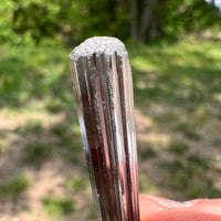 Stibnite Crystal #8-Moldavite Life