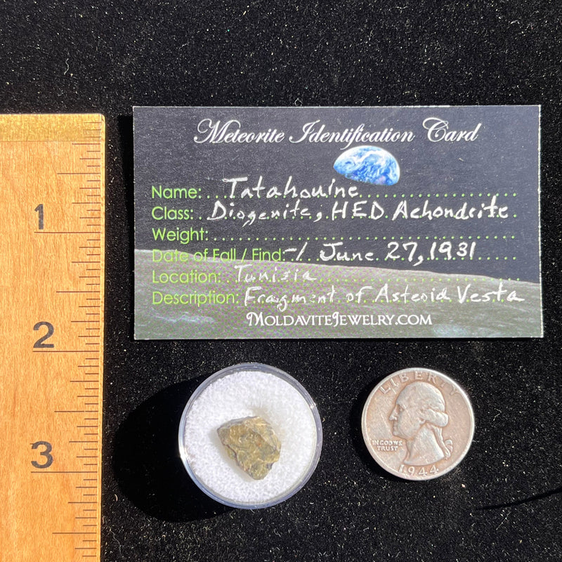 Tatahouine Meteorite 1.3 grams #78-Moldavite Life