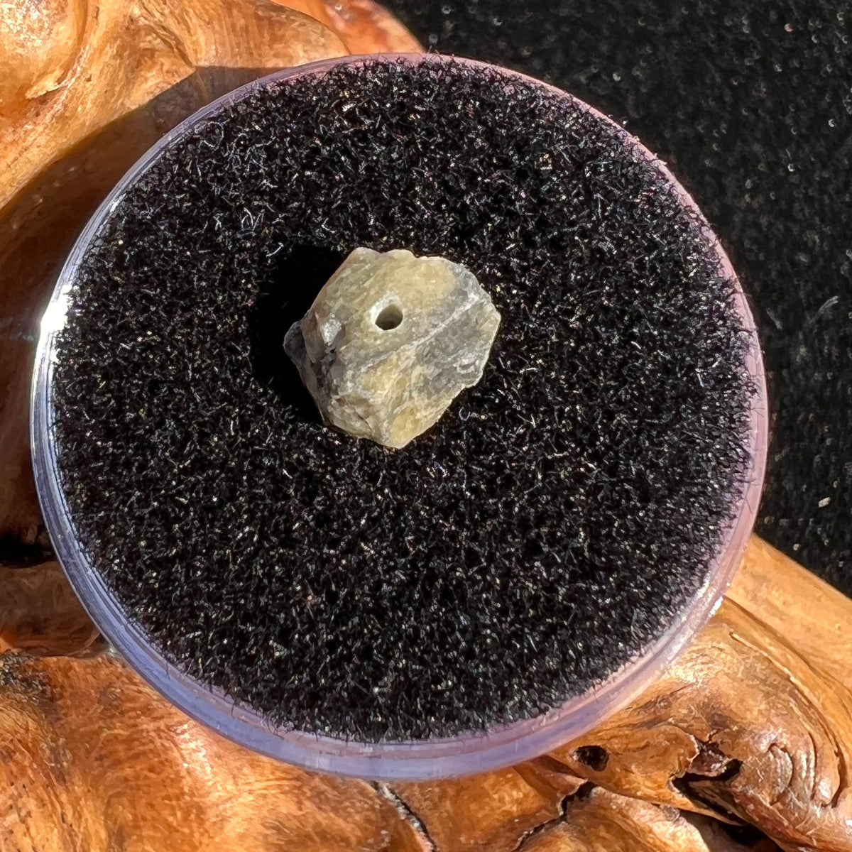 Tatahouine Meteorite Bead Natural #10-Moldavite Life
