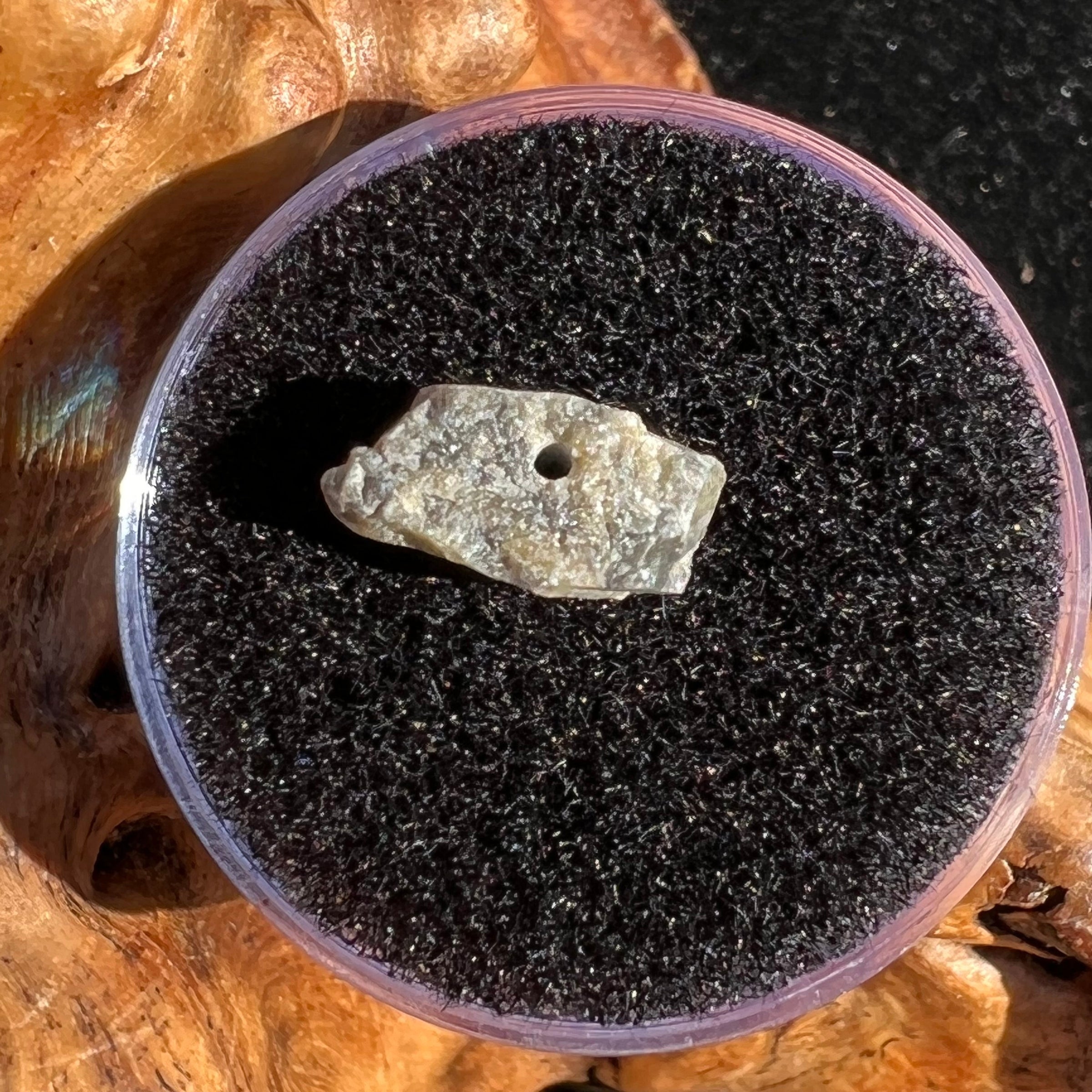 Tatahouine Meteorite Bead Natural #3-Moldavite Life