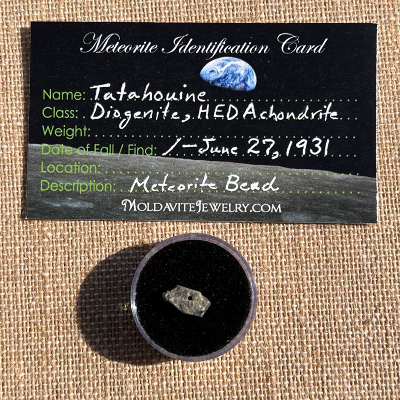 Tatahouine Meteorite Bead Natural #3-Moldavite Life