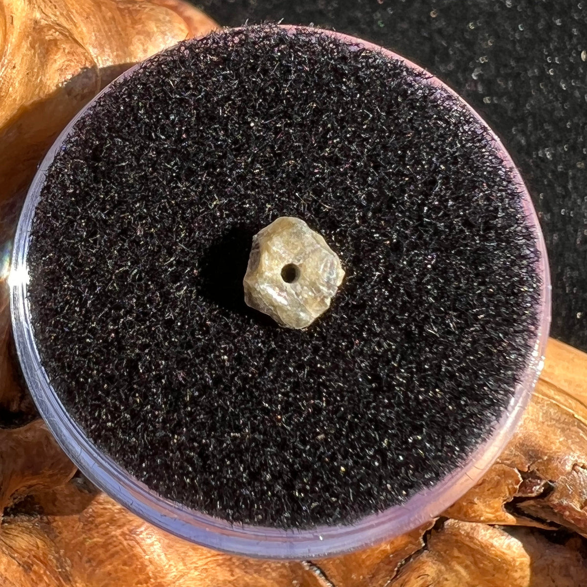Tatahouine Meteorite Bead Natural #4-Moldavite Life