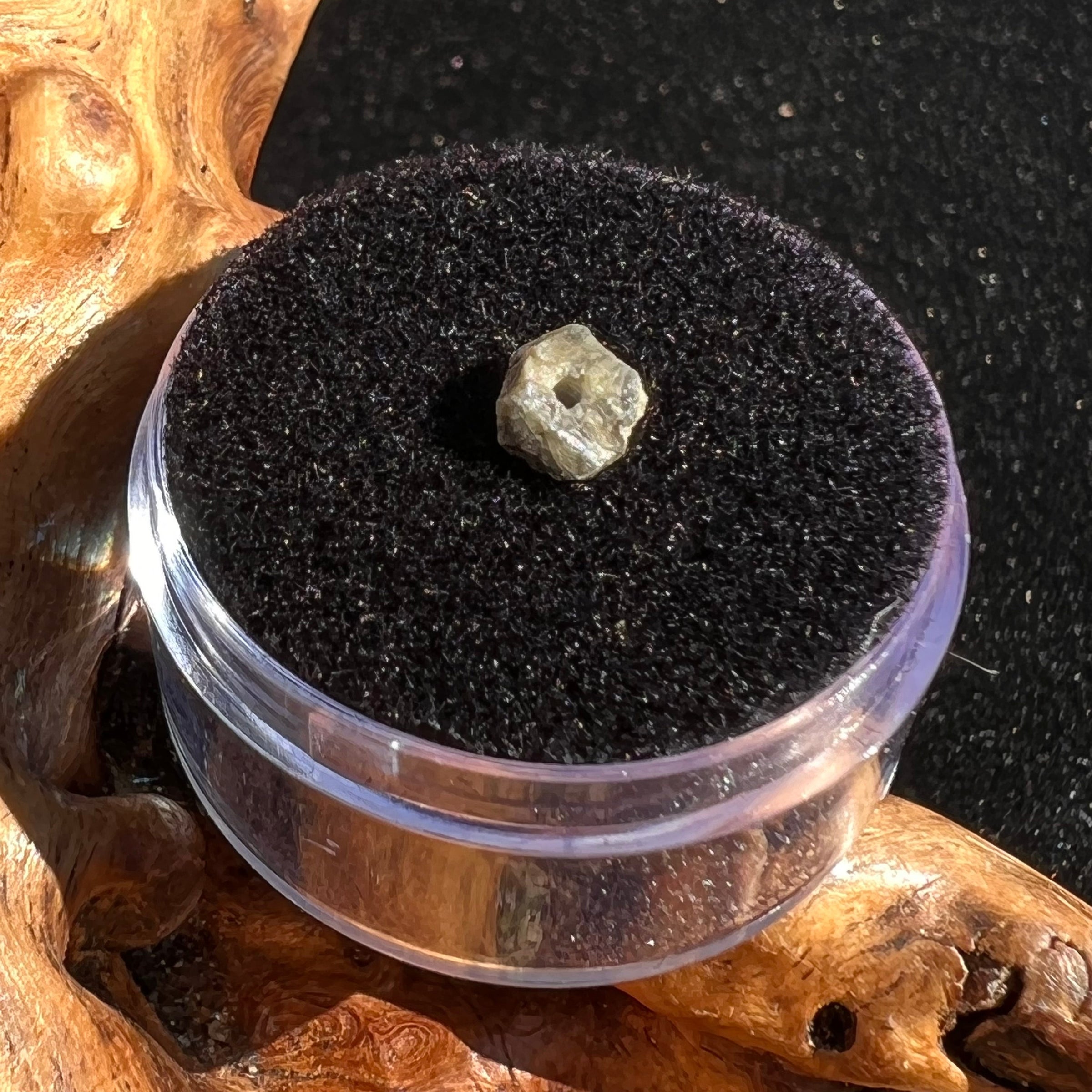 Tatahouine Meteorite Bead Natural #4-Moldavite Life