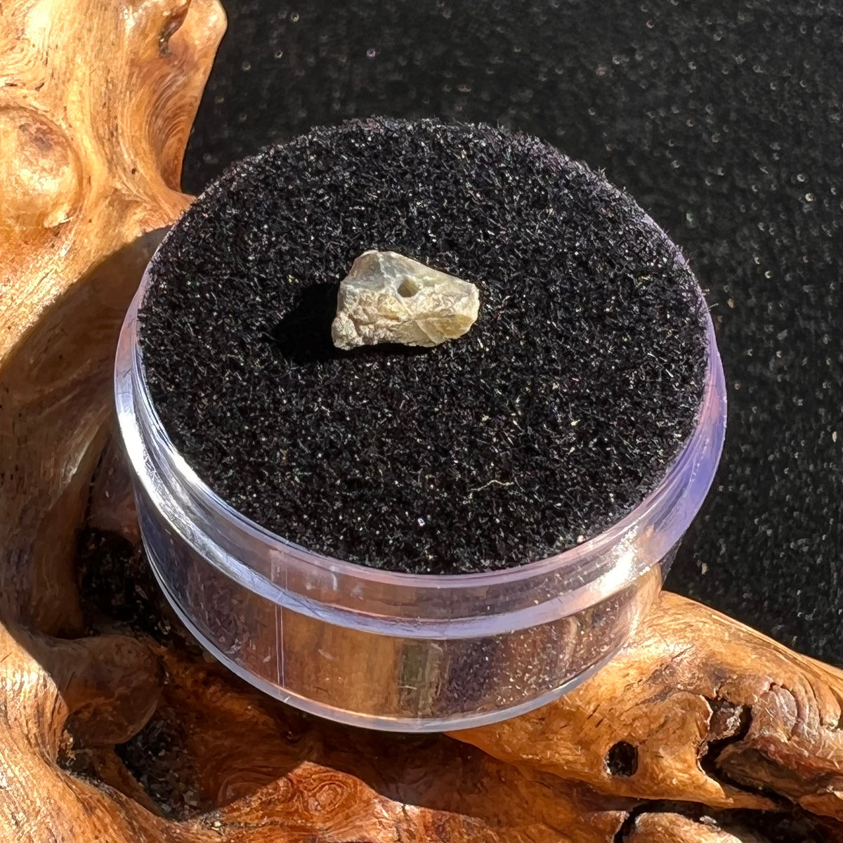 Tatahouine Meteorite Bead Natural #5-Moldavite Life