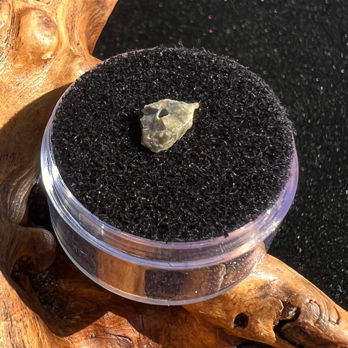 Tatahouine Meteorite Bead Natural #6-Moldavite Life