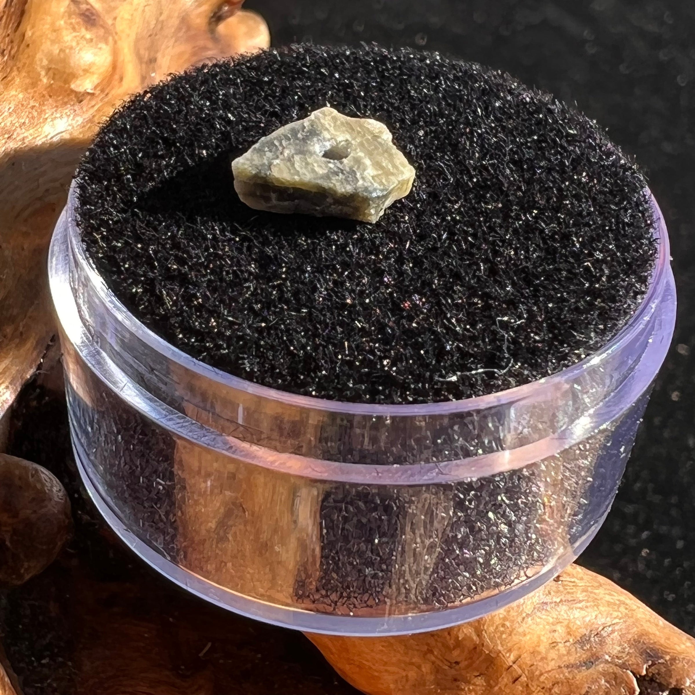 Tatahouine Meteorite Bead Natural #7-Moldavite Life