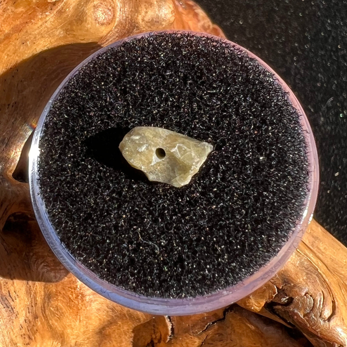 Tatahouine Meteorite Bead Natural #9-Moldavite Life
