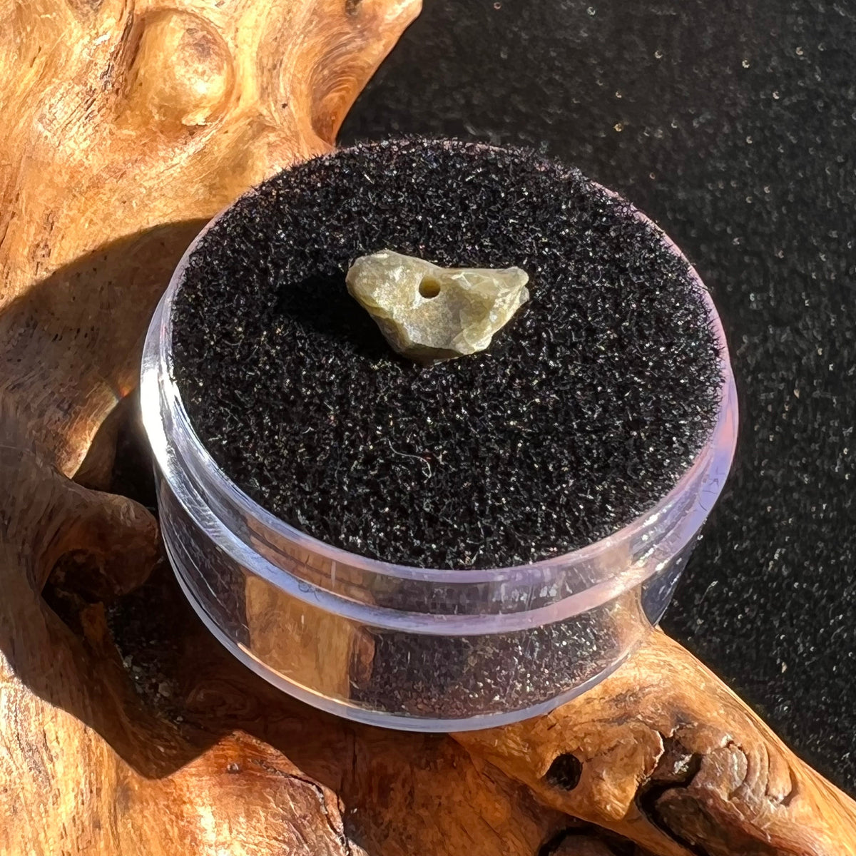 Tatahouine Meteorite Bead Natural #9-Moldavite Life