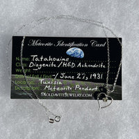 Tatahouine Meteorite Heart Necklace Sterling Silver 19991-Moldavite Life