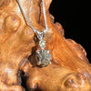 Tatahouine Meteorite Moldavite Necklace Silver #102-Moldavite Life