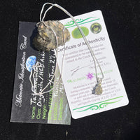 Tatahouine Meteorite Moldavite Necklace Silver #103-Moldavite Life