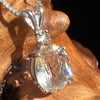 Yellow Labradorite Moldavite Necklace Sterling Silver #2453-Moldavite Life