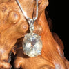 Yellow Labradorite Moldavite Necklace Sterling Silver #2455-Moldavite Life