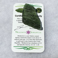 Angel Chime Moldavite Genuine Certified 8.9 Grams-Moldavite Life