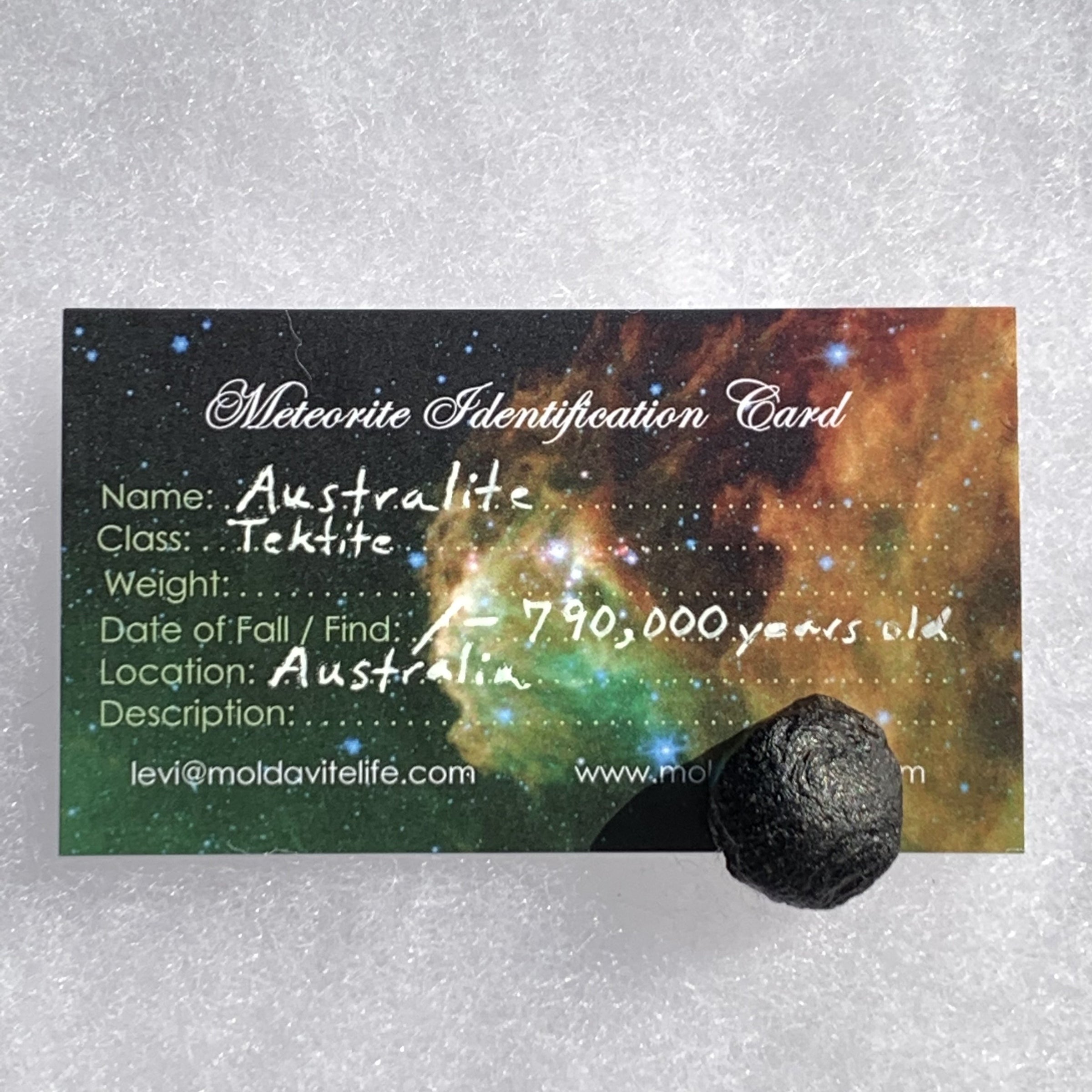 Australite Tektite 5 grams AU17-Moldavite Life