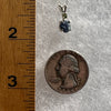 Benitoite Moldavite Necklace Sterling Silver #2083-Moldavite Life