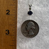 Benitoite Moldavite Necklace Sterling Silver #2085-Moldavite Life