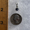 Benitoite Moldavite Necklace Sterling Silver #2088-Moldavite Life