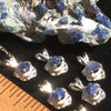 Benitoite Rose Rare Blue Crystal Silver Pendant Necklace-Moldavite Life