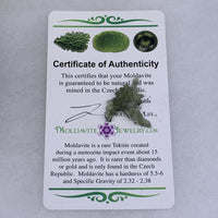 Besednice Moldavite Genuine Certified 0.6 gram BM333-Moldavite Life