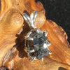 Melanite Black Garnet Pendant Sterling Silver #19621-Moldavite Life