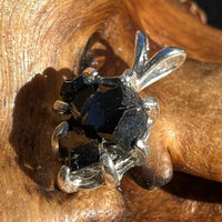 Melanite Black Garnet Pendant Sterling Silver #19631-Moldavite Life