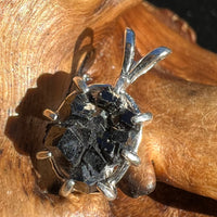 Melanite Black Garnet Pendant Sterling Silver #19641-Moldavite Life