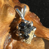 Melanite Black Garnet Pendant Sterling Silver #19651-Moldavite Life
