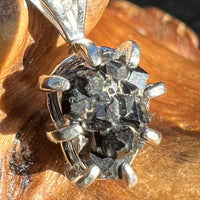Melanite Black Garnet Pendant Sterling Silver #19751-Moldavite Life