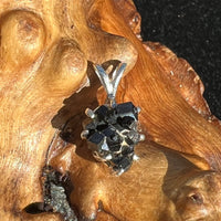 Melanite Black Garnet Pendant Sterling Silver #19781-Moldavite Life