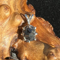 Melanite Black Garnet Pendant Sterling Silver #19791-Moldavite Life