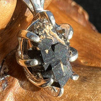 Melanite Black Garnet Pendant Sterling Silver #19811-Moldavite Life