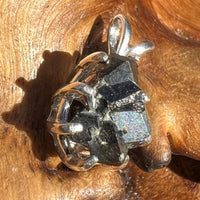 Melanite Black Garnet Pendant Sterling Silver #19831-Moldavite Life