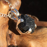 Women's Brookite Crystal Sterling Silver Necklace-Moldavite Life