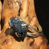 Brookite Ring Sterling Silver-Moldavite Life