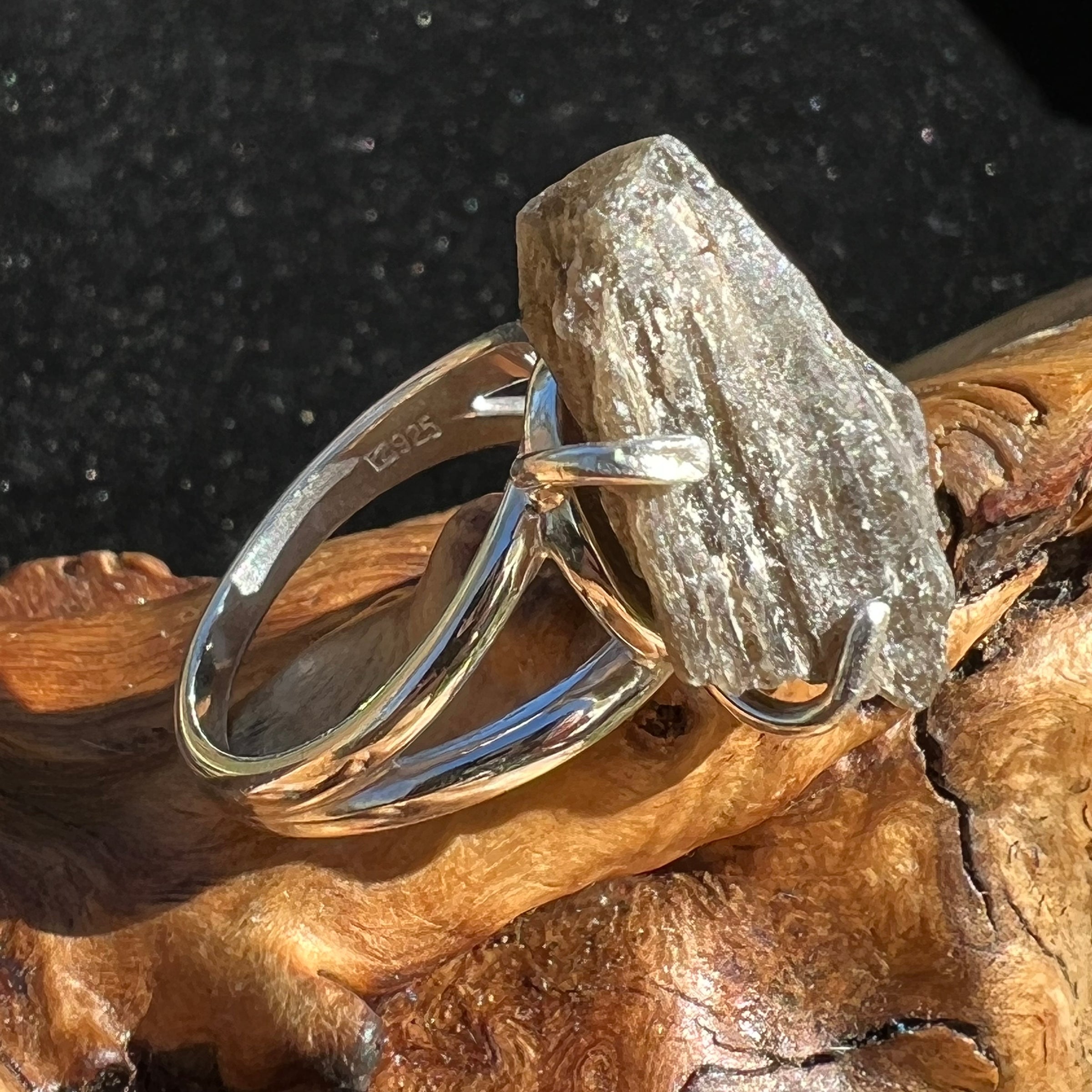 Darwinite Ring Size 7 Sterling Silver 2091-Moldavite Life