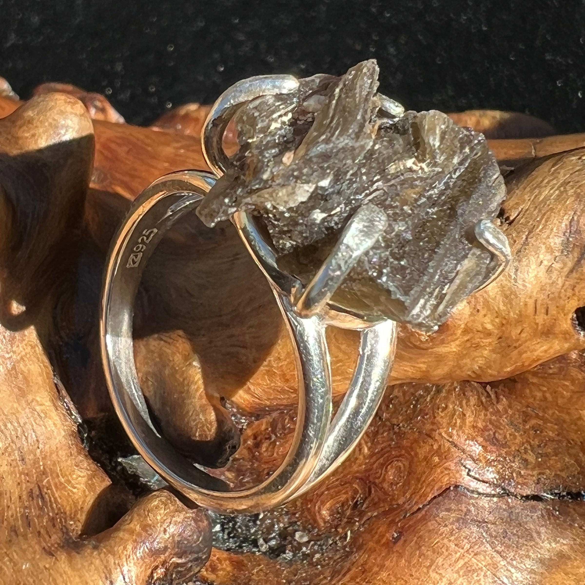 Darwinite Ring Size 7 Sterling Silver 2093-Moldavite Life