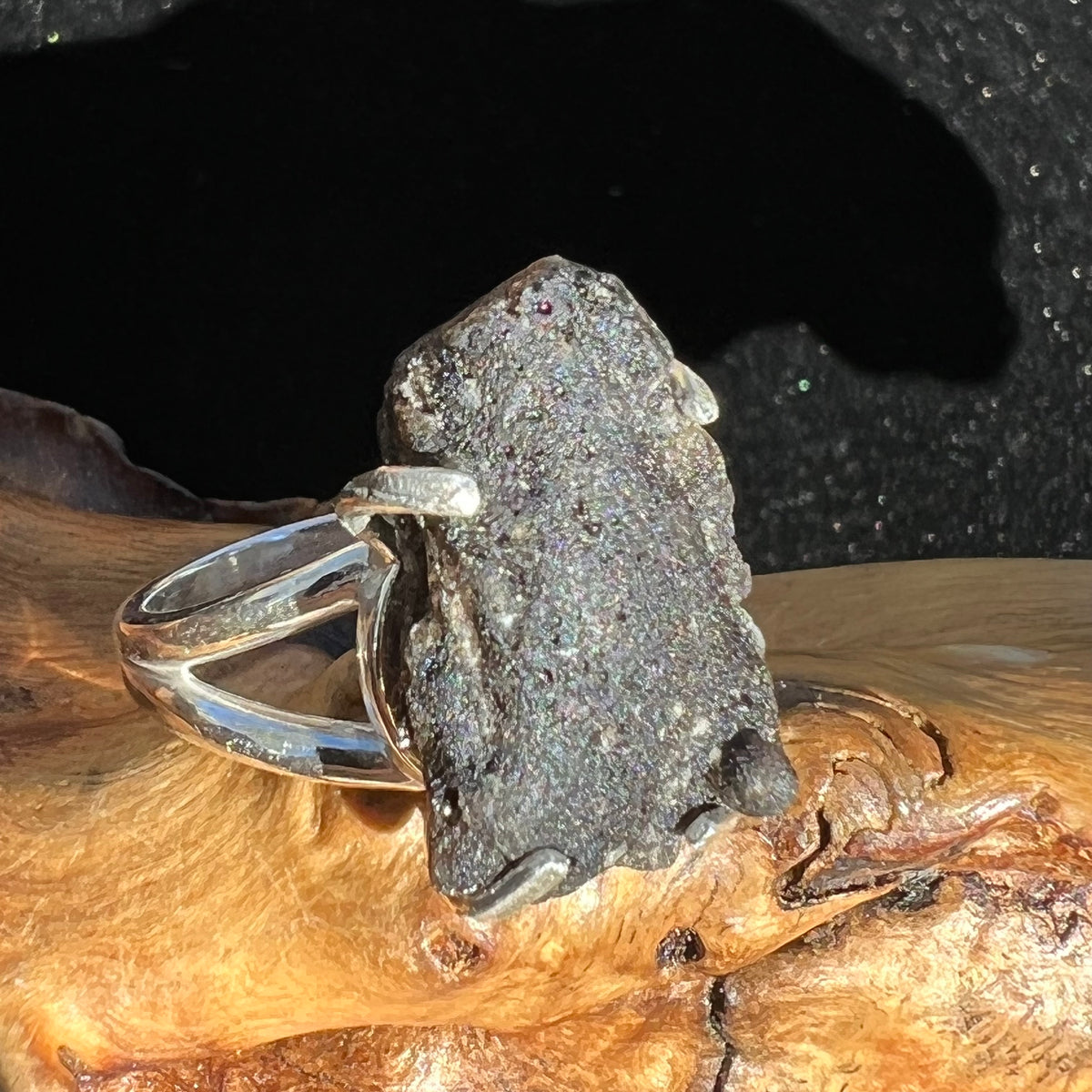 Darwinite Ring Size 7 Sterling Silver 2097-Moldavite Life